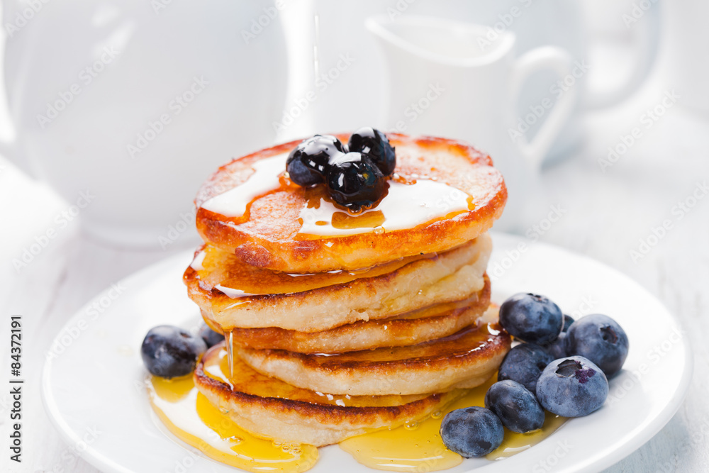 Pancakes with blueberry Pancakes with blueberry