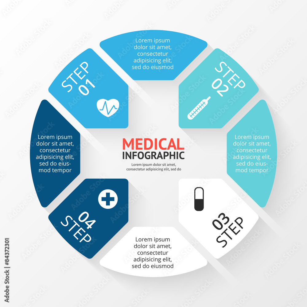 Vector circle plus sign infographic. Template for diagram, graph Vector circle plus sign infographic. Template for diagram, graph