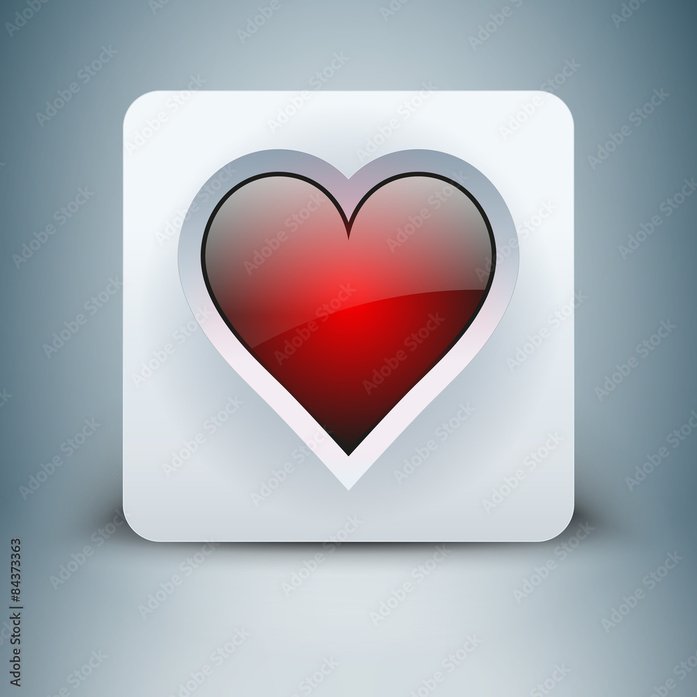 Crystal icon hearts card suits Crystal icon hearts card suits