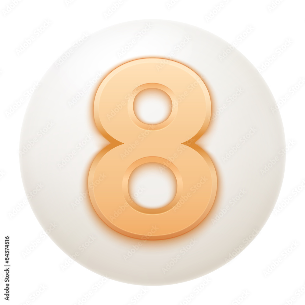 Full collection of icons balls with number. Full collection of icons balls with number.