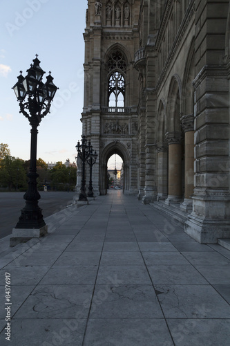 Building with a light pole in Vienna