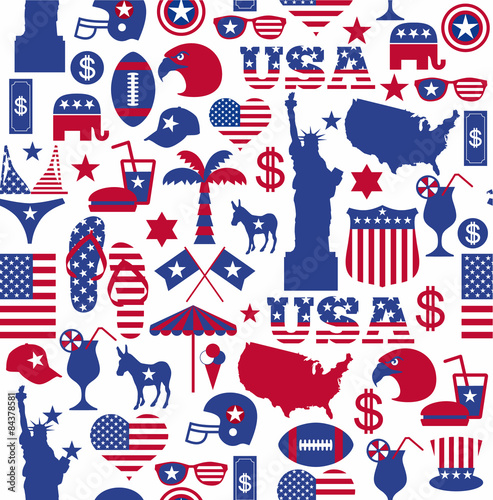American design seamless pattern.