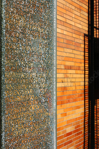 Vandalism, glass, urban, City, wall, brick, Stone
