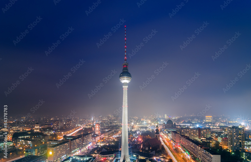 Naklejka premium Panoramic view over Berlin
