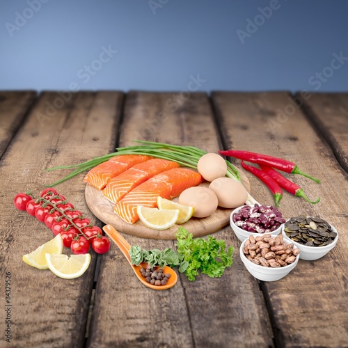 Protein, diet, salmon.