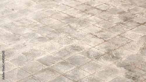 patterned paving tiles, cement brick floor background