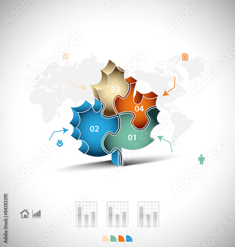 Business infographic template