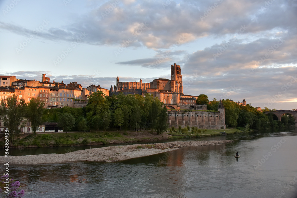 Fototapeta premium Cathédrale d'Albi au crépuscule France