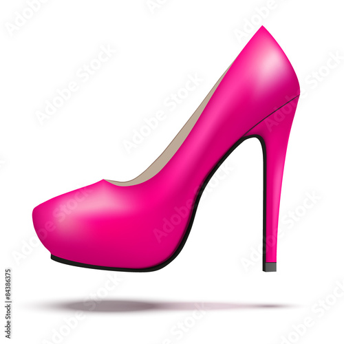 Purple bright modern high heels pump woman shoes