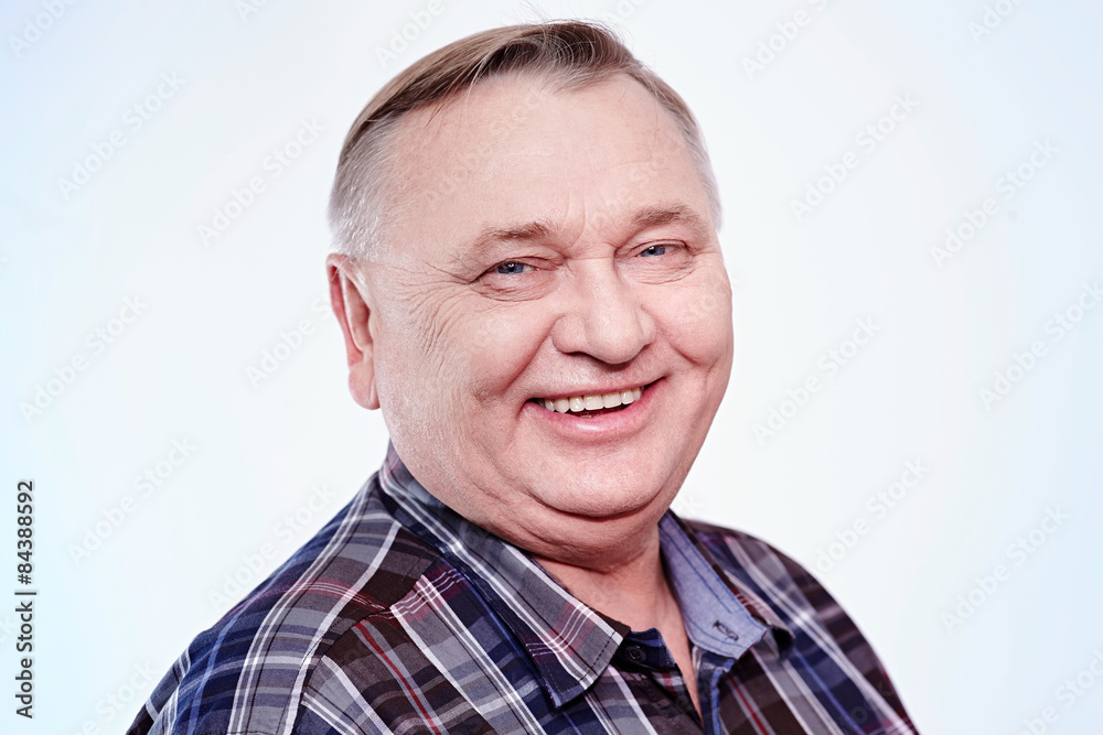 Laughing senior man portrait Laughing senior man portrait