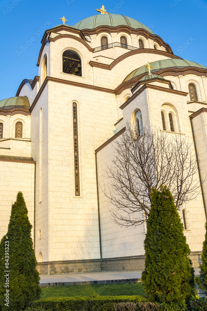 Details of Saint Sava temple in Belgrade