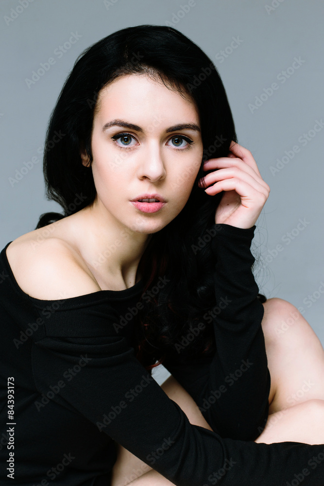 Beautiful brunette female model Beautiful brunette female model
