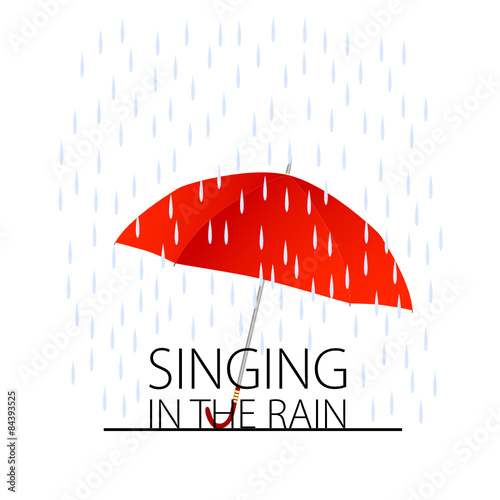 singing in the rain vector