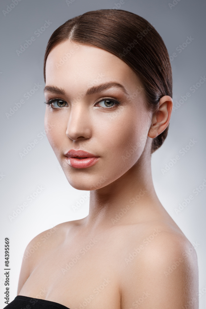 Young woman with beautiful face and soft skin Young woman with beautiful face and soft skin