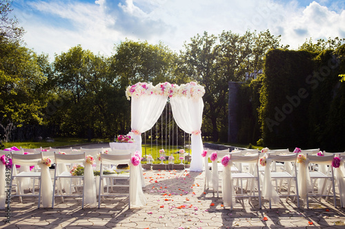 Beautiful wedding set up