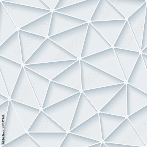 White paper with outline extrude effect. Abstract 3d seamless background. Halftone vector EPS10.