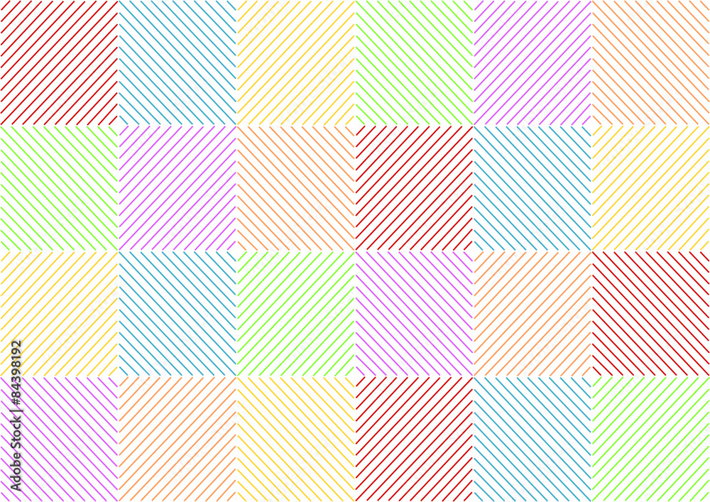 Bunte Streifen entgegengesetzt im Quadrat Bunte Streifen entgegengesetzt im Quadrat
