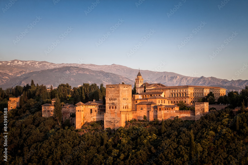 The Alhambra in Granada in Spain