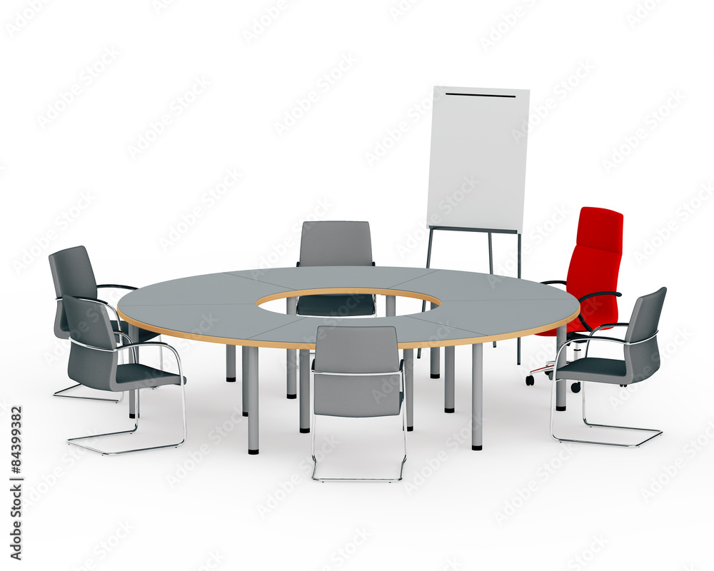 table for negotiations
