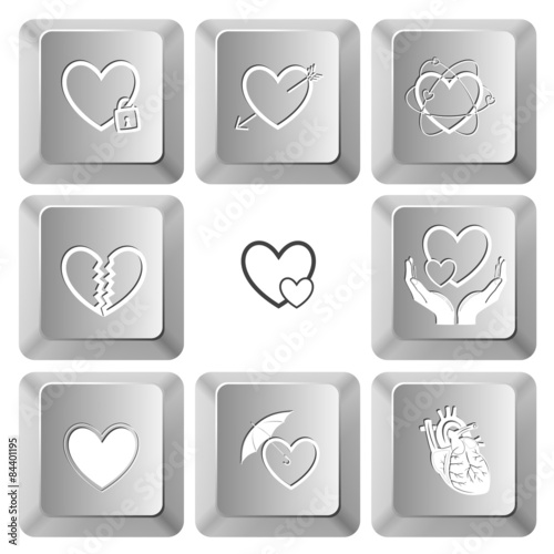 closed heart, heart and arrow, atomic heart, unrequited love, ca