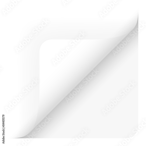 Papier Ecke unten rechts