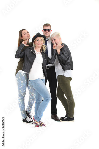 Fotografie Gruppe junger Menschen