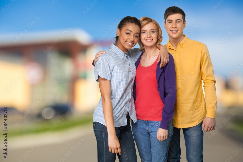 Fototapeta premium Teenager, Adolescence, Isolated.