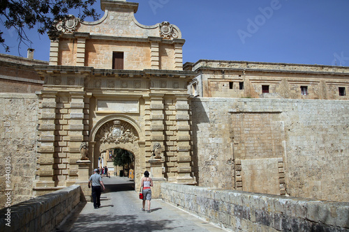 The Main Gate at Mdina, Malta