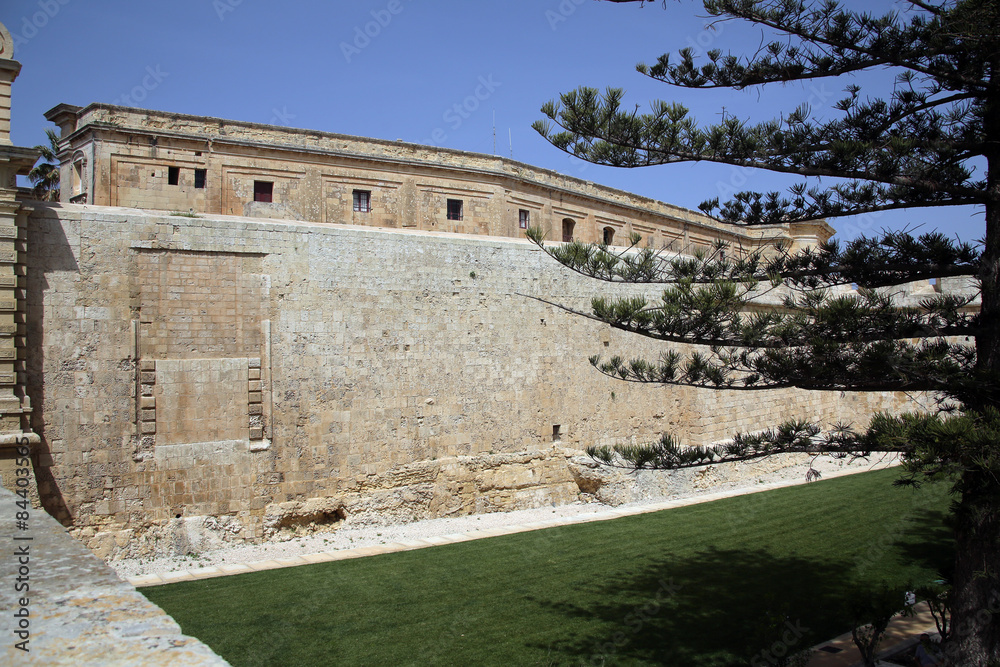 Naklejka premium Mdina city wall, Malta