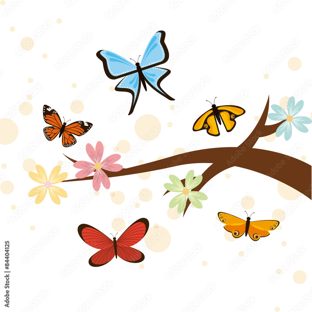 butterflies card