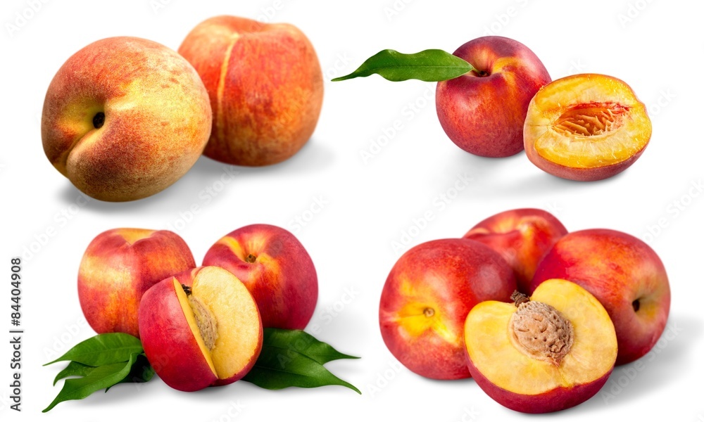 Peach, Fruit, Isolated. Peach, Fruit, Isolated.