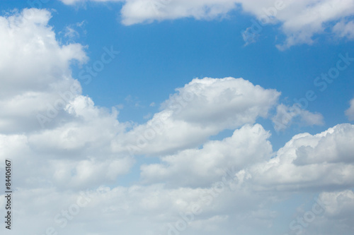 beautiful clouds on a blue sky