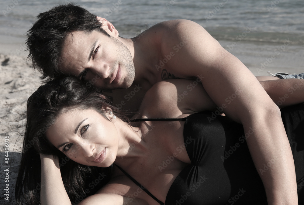 Fototapeta premium lovers on holiday