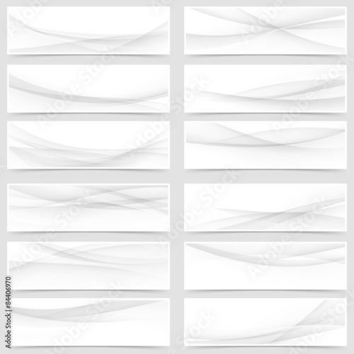Mega web header footer banner collection