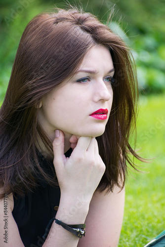Temptation/Young women and nature view