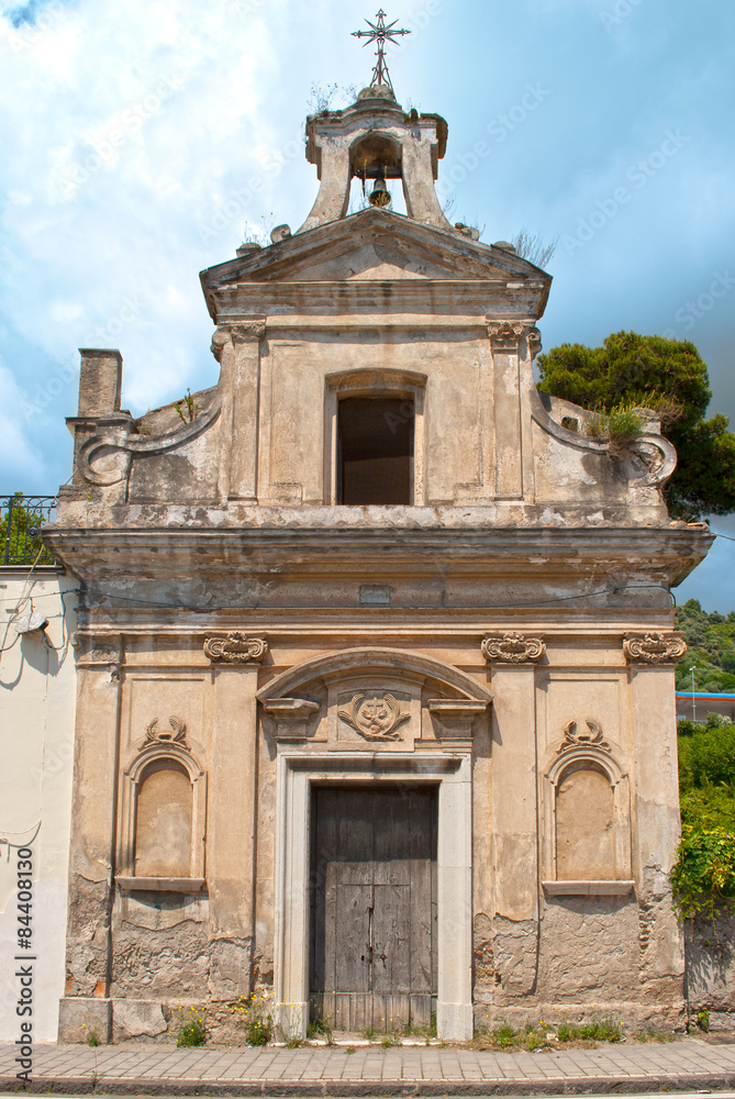 Facade of the old church
