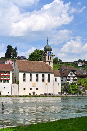 Eglisauer Kirche am Rhein photo