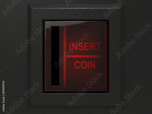 Arcade Coin Slot Close Up