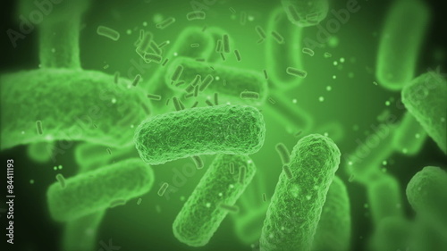 green Bacteries X-Ray.