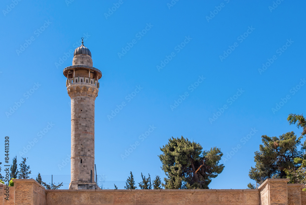 Minaret with a survey platform