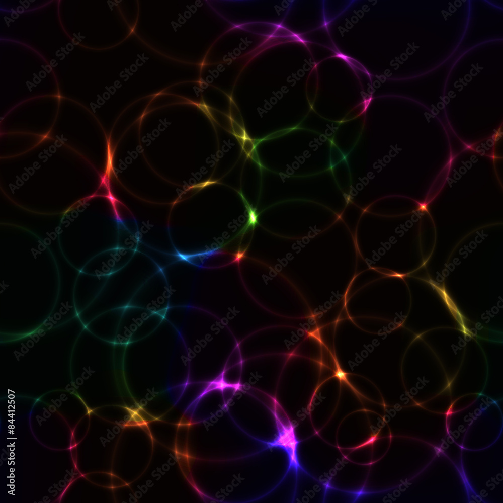 dark background with rainbow bubbles Stock Vector | Adobe Stock
