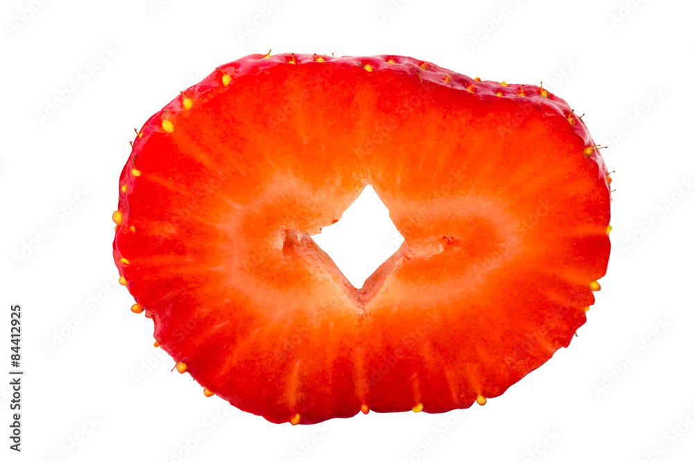 cut half of strawberry isolated on white background berry slice cut half of strawberry isolated on white background berry slice