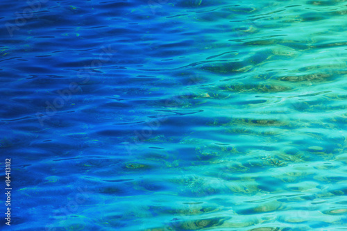 Fantastic blue sea background. Mediterranean Sea, Montenegro, E © zwiebackesser
