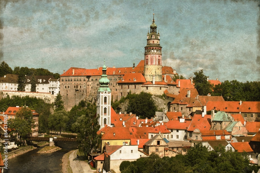 Cesky Krumlov, Czech Republic - Vintage