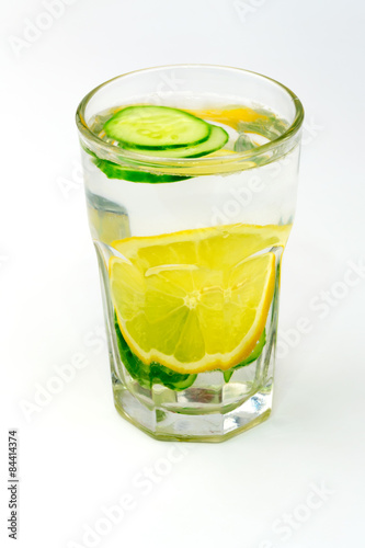 Wallpaper Mural lemon detox diet water cucumber ginger glass health eco Torontodigital.ca