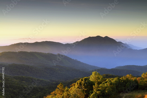 Mountain views, Landscape,Viewpoint on Doi Inthanon.