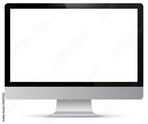 Computer screen vector illustration photo