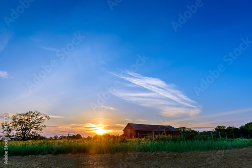 Sunset on a Maryland Farm