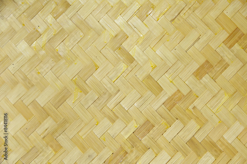 Fototapeta Naklejka Na Ścianę i Meble -  Stock Photo - Bamboo weave pattern background, abstract, wallpap