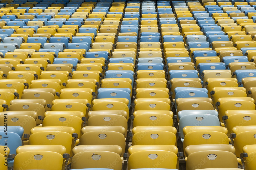 Fototapeta premium Siedzisko stadionowe